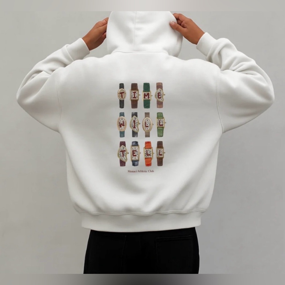NWOT Monaci Athletic Club Collectors Circle Blanc Edition Hoodie Size: S Rare
